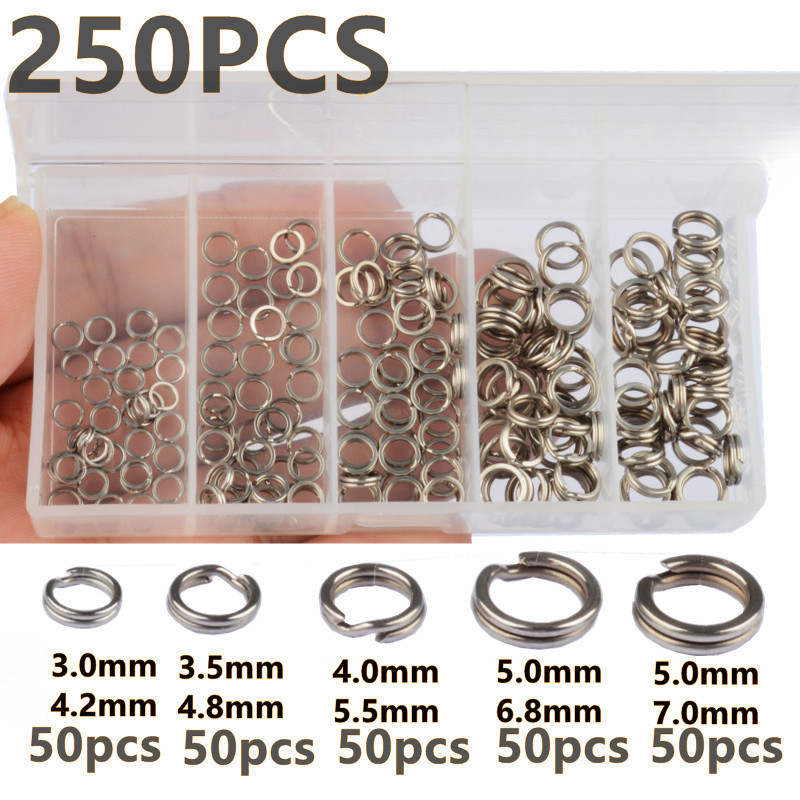 Fishing Equipment Gear - 250 Piezas de Anillas Divididas de