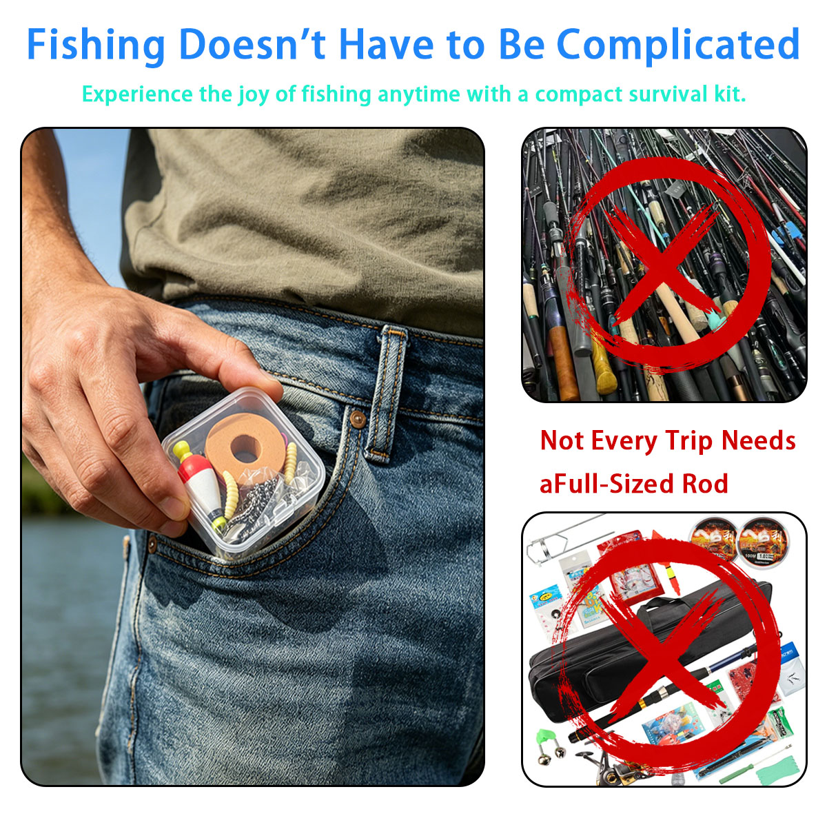Fishing Equipment Organizer - Juego de equipo de pesca de