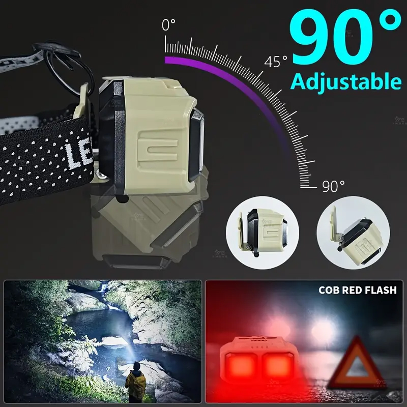 Linterna frontal LED COB, reca - Fishing Headlamp reseña y precio