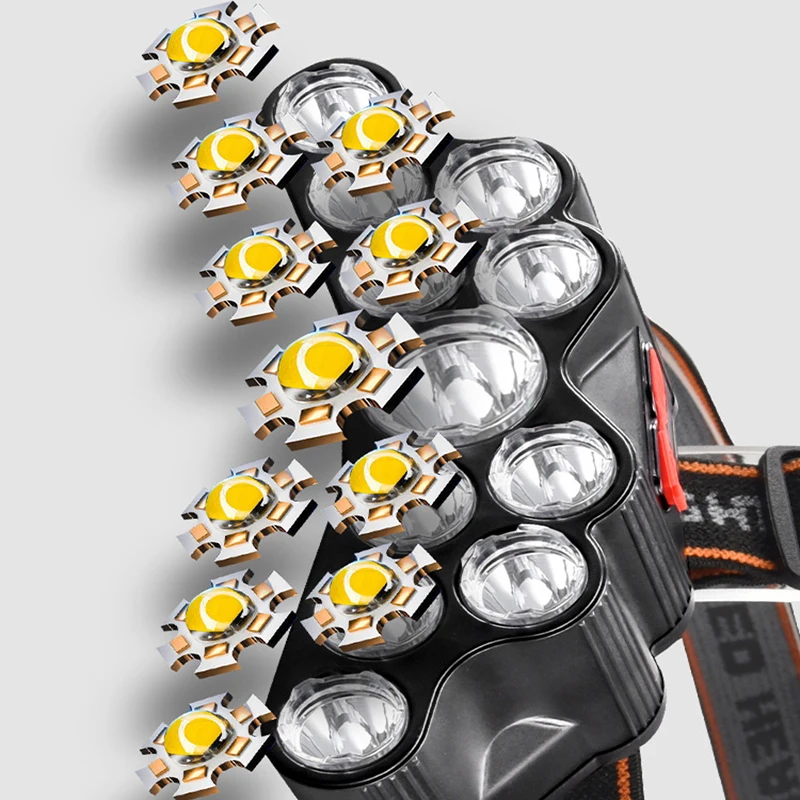 Linterna frontal de 11 LED, lá - Fishing Headlamp reseña y precio