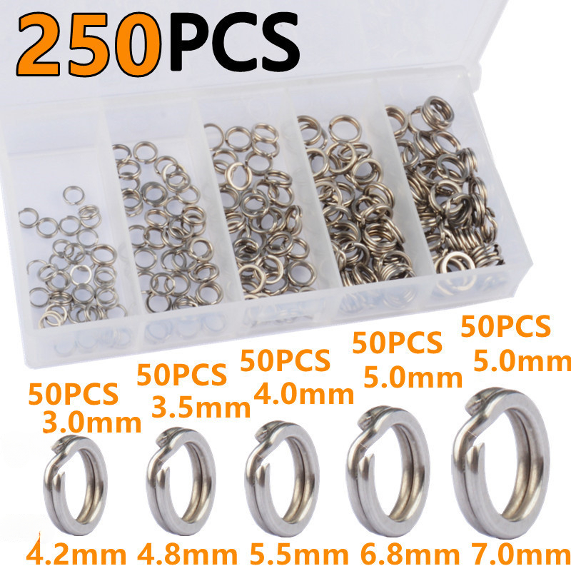 250 Piezas de Anillas Dividida - Fishing Equipment Gear reseña y precio