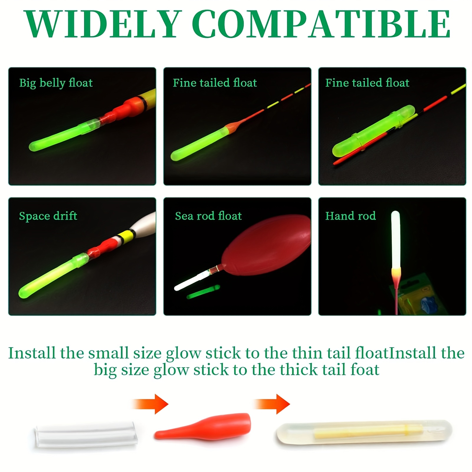 100 Unidades de Varitas Lumino - Night Float Fishing reseña y precio