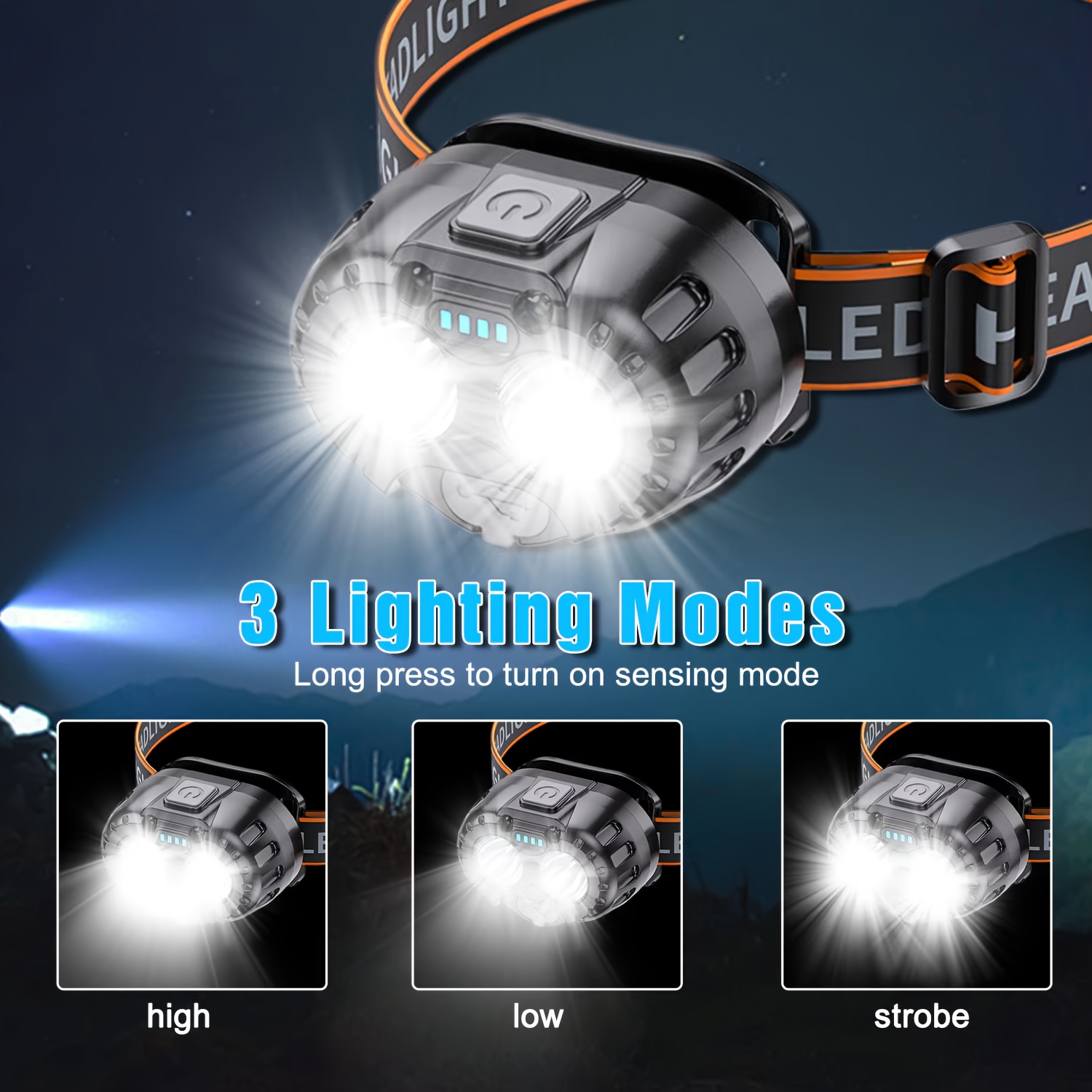 Potente Linterna Frontal LED d - Fishing Headlamp reseña y precio